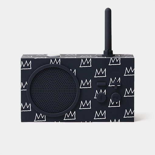 Radio LEXON x JEAN-MICHEL BASQUIAT Tykho 3, Crown, crni